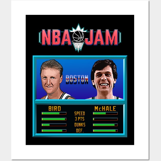 NBA JAM - CLASSIC - THE BEST DUO's EDITION_Bird&McHale Wall Art by Buff Geeks Art